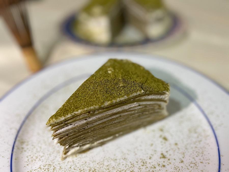 עוגת קרפים של מאצ'ה MATCHA CREPE CAKE