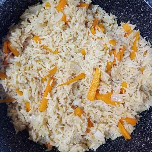 אורז עם גזר ובצל
