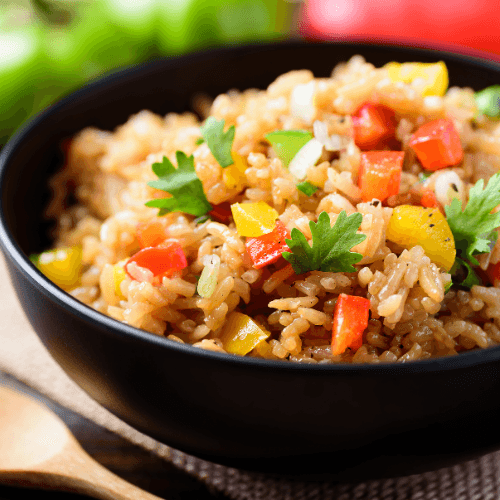 אורז מוקפץ עם ירקות
